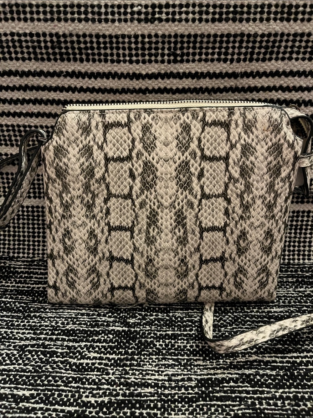 A new day crossover bag. Snake skin